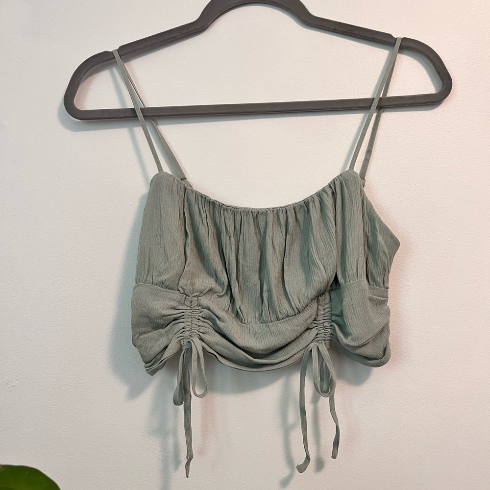 Garage crop top tank top